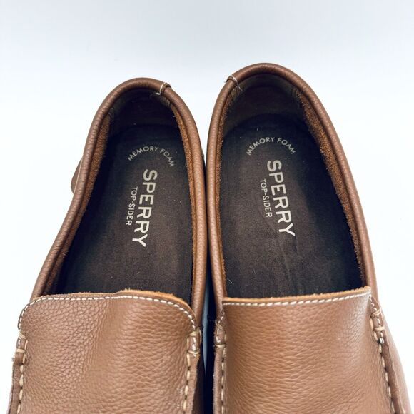Sperry Top-Sider Wave Driver Men's Tan Leather Casual Loafer Slip On Size 11 - Picture 8 of 10
